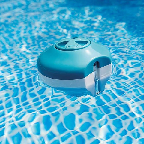 Intex 2-in-1 chloordrijver met thermometer