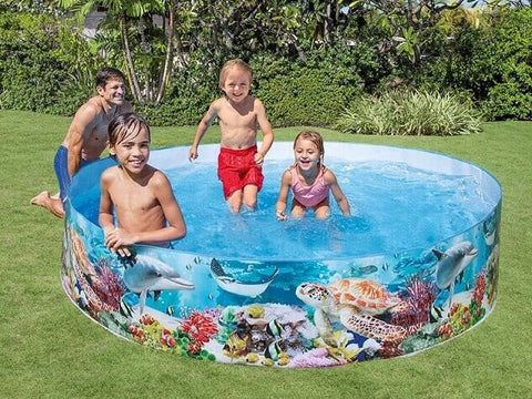 Intex Groot opzetzwembad met onderwaterprint