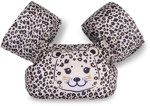 Swim essentials - puddle jumper 2 jaar zwemgordel beige - panterprint - 18 tot 30 kg - 2 6 jaar