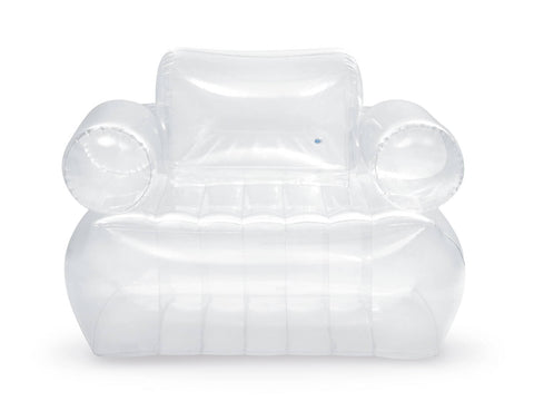 Intex Opblaasbare fauteuil transparant