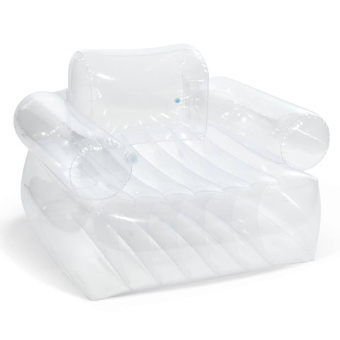 Intex Opblaasbare fauteuil transparant