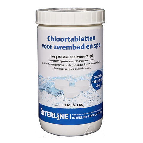 Interline zwembad 20 grams chloortabletten 1 kg