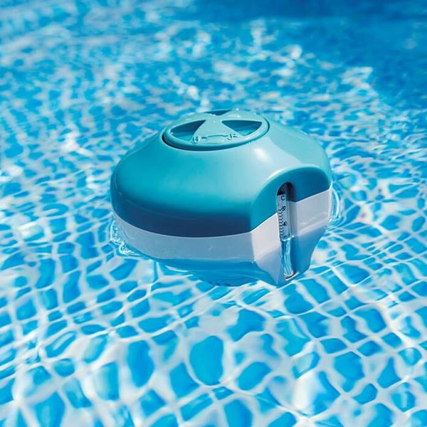 Intex 2-in-1 chloordrijver met thermometer