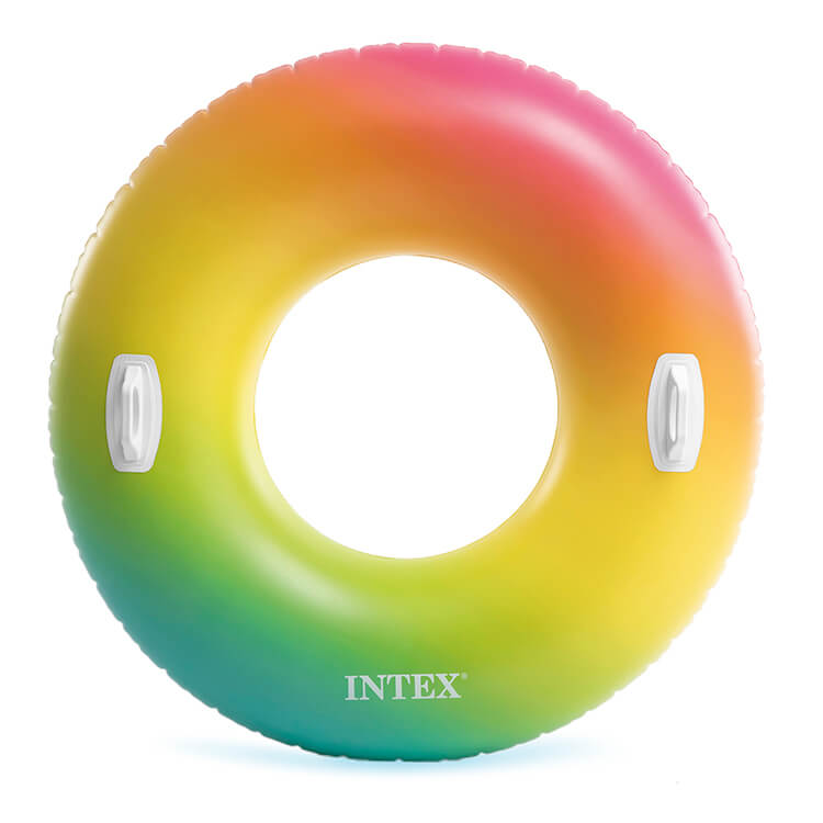 Intex zwemring regenboog, 122cm
