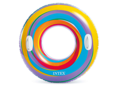 Intex swirly whirly zwemband met handgrepen ø 91cm