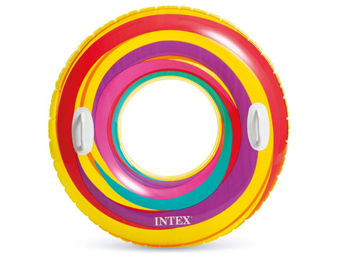 Intex swirly whirly zwemband met handgrepen ø 91cm