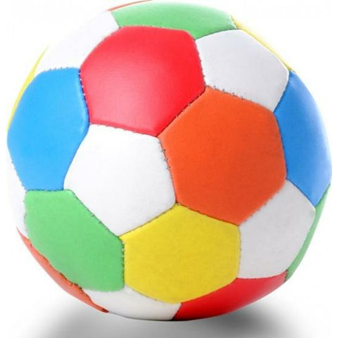 Engelhart zachte softbal 10 cm – meerkleurig – 32 panels – foam speelbal – recreatieve bal – sport- en spelbal – kindvriendelijk speelgoed –