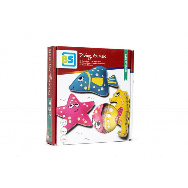 Bs toys duikspeelgoed zeedieren gevuld met zand, 3st.