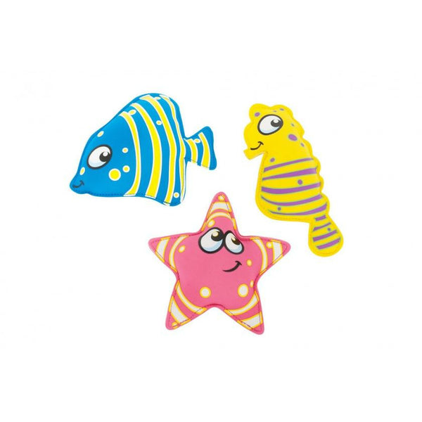 Bs toys opduikdieren zwembad - opduik speelgoed vanaf 5 jaar - water spel - bad speelgoed - neopreen diertjes - 3 stuks