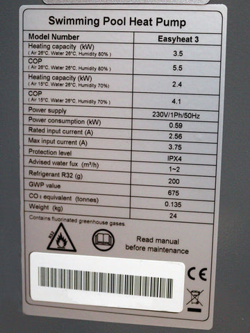 Comfortpool Zwembad warmtepomp EasyHeat 3