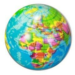 Jonotoys soft waterbal wereldbol 7 cm doorsnee